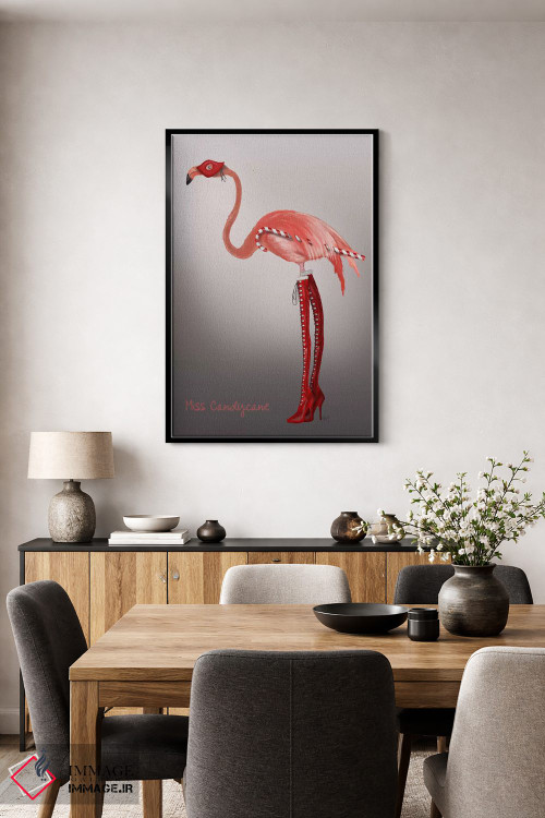 تابلو دکوراتیو دوشیزه آب نبات چوبی اثر فب فانکی - D5B