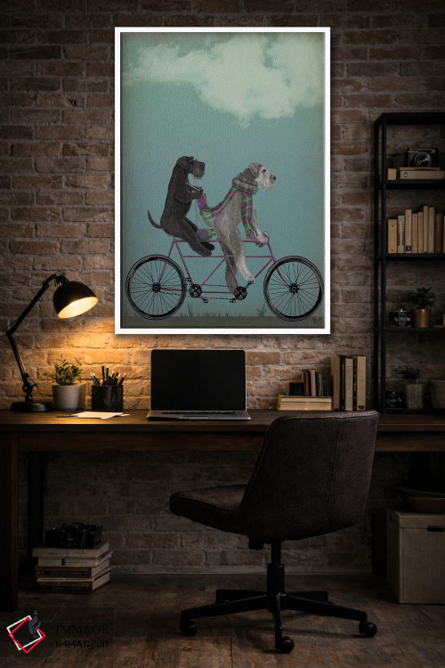 تابلو دکوراتیو اشناور روی دوچرخه دونفره اثر فب فانکی - D3W