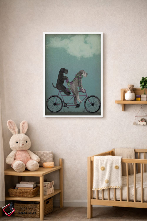 تابلو دکوراتیو اشناور روی دوچرخه دونفره اثر فب فانکی - D2W