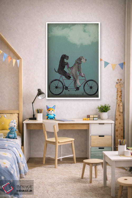 تابلو دکوراتیو اشناور روی دوچرخه دونفره اثر فب فانکی - D1W