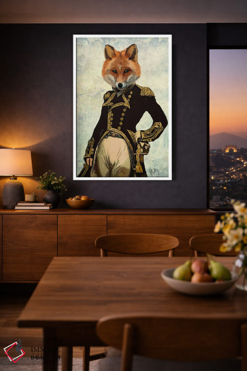 تابلو دکوراتیو روباه دریاسالار اثر فب فانکی - D1W