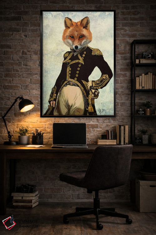 تابلو دکوراتیو روباه دریاسالار اثر فب فانکی - D4B