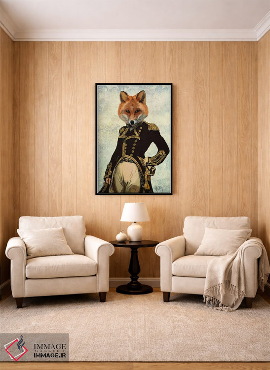 تابلو دکوراتیو روباه دریاسالار اثر فب فانکی - D3B