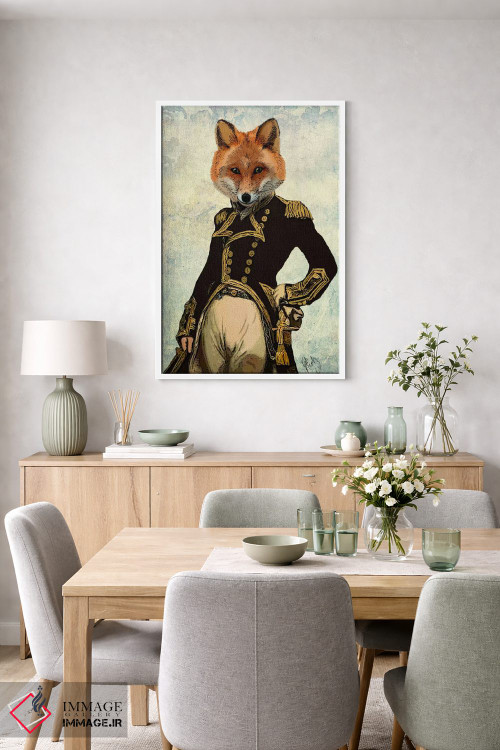 تابلو دکوراتیو روباه دریاسالار اثر فب فانکی - D5W