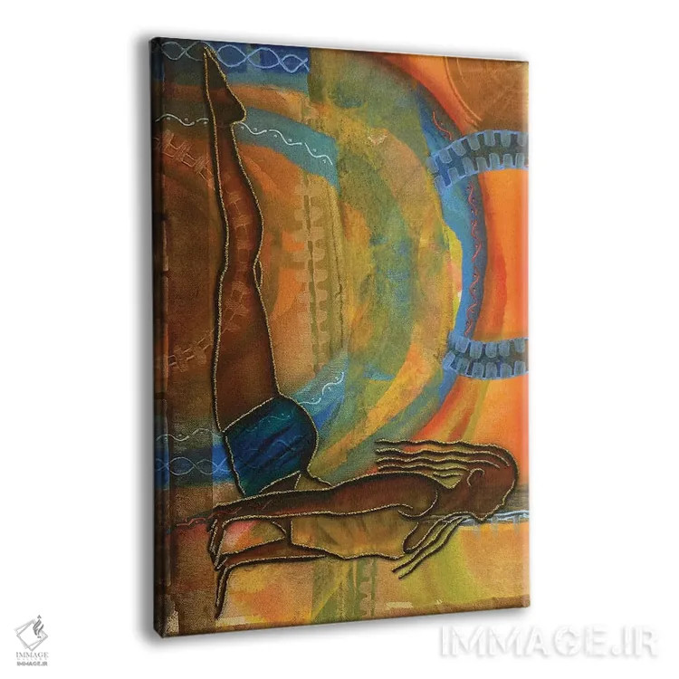 تابلو دکوراتیو یوگا ۳ اثر فرد اودل - نمای پرسپکتیو محصول