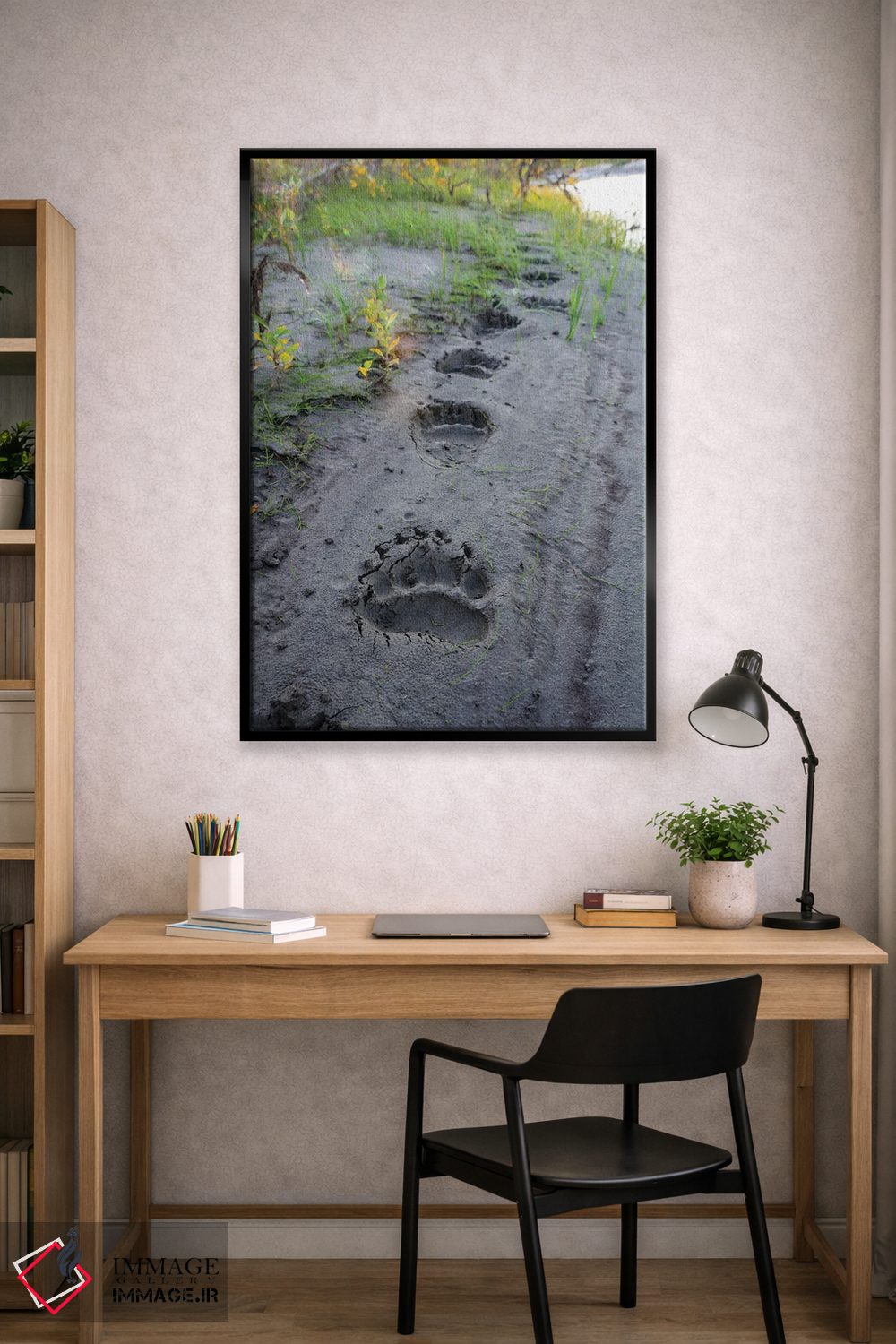 تابلو دکوراتیو آمریکا، آلاسکا، منطقه حفاظت شده نواتاک، ردپای تازه از یک خ… اثر فردریک نورسل - D1B