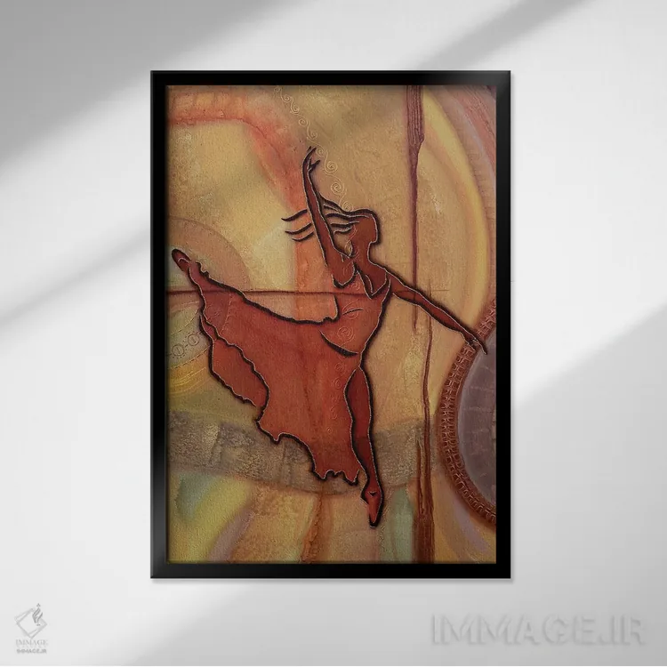 تابلو دکوراتیو آرامش ۲ اثر فرد اودل - نمای قابدار مشکی