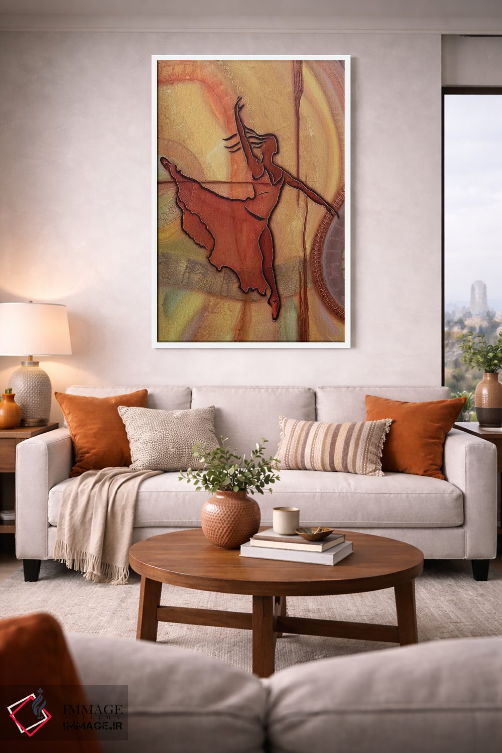 تابلو دکوراتیو آرامش ۲ اثر فرد اودل - D1W