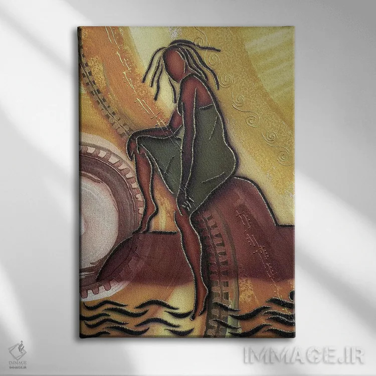 تابلو دکوراتیو کنار آب اثر فرد اودل - نمای روبهرو روی دیوار
