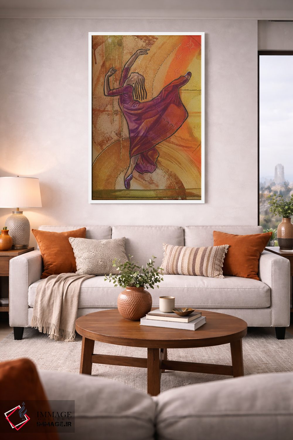 تابلو دکوراتیو شادی رقص ۲ اثر فرد اودل - D1W
