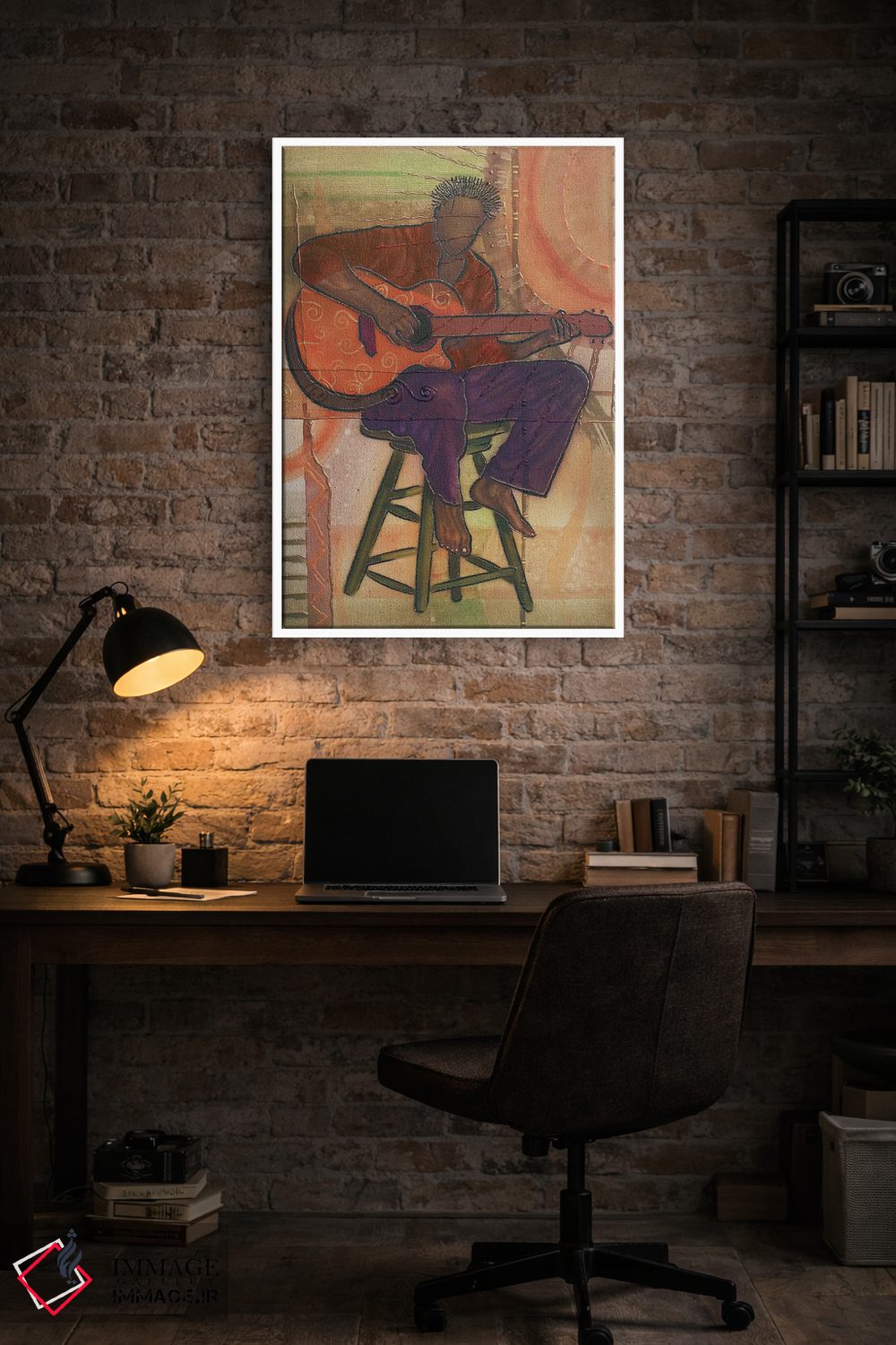 تابلو دکوراتیو آقای گیتاریست اثر فرد اودل - D3W