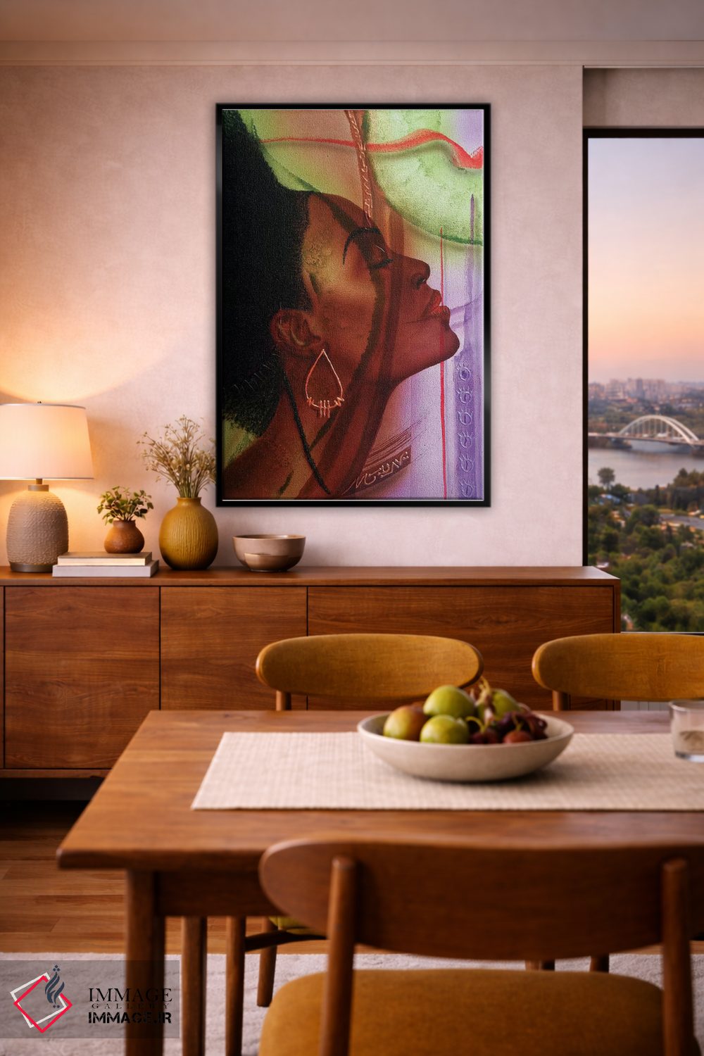 تابلو دکوراتیو ملکه اثر فرد اودل - D6B