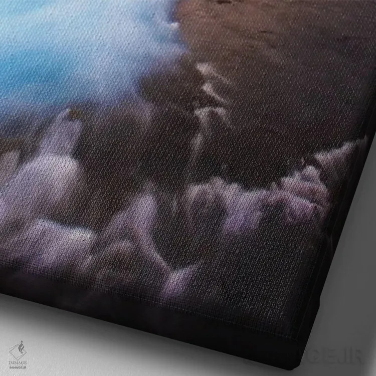 تابلو دکوراتیو گنج گمشده ایسلند اثر فلوریان اولبرشتس - نمای نزدیک بافت بوم