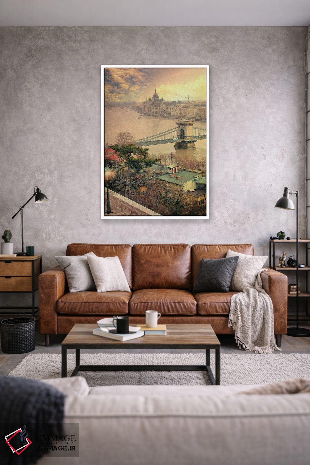 تابلو دکوراتیو یک نور دیگر، بوداپست اثر فلوریان اولبرشتس - D1W