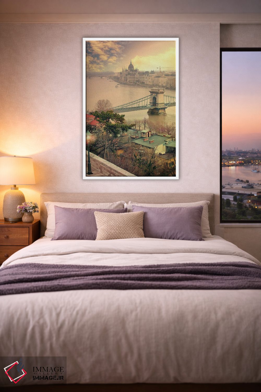 تابلو دکوراتیو یک نور دیگر، بوداپست اثر فلوریان اولبرشتس - D3W