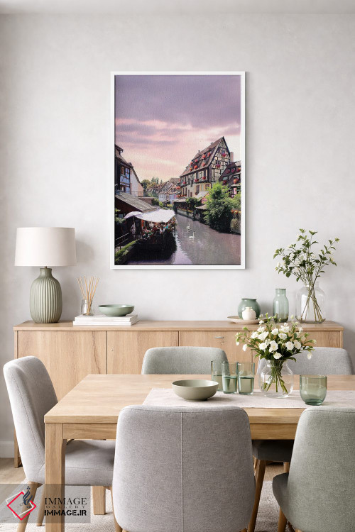 تابلو دکوراتیو غروب صورتی یک عمر، کولمار، فرانسه اثر فلوریان اولبرشتس - D5W
