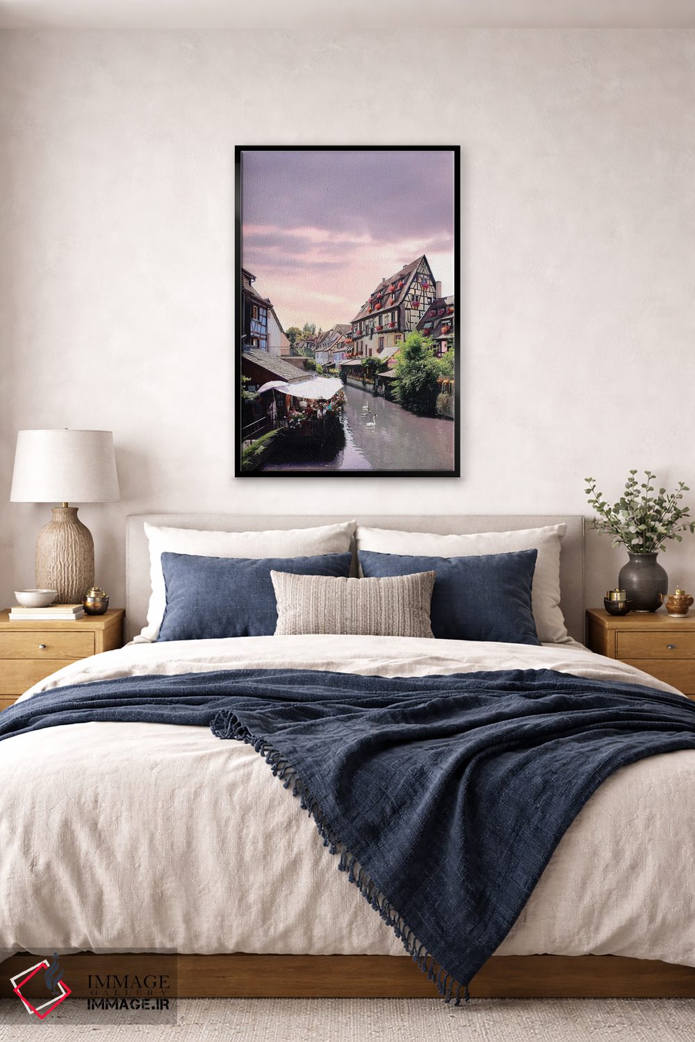 تابلو دکوراتیو غروب صورتی یک عمر، کولمار، فرانسه اثر فلوریان اولبرشتس - D6B