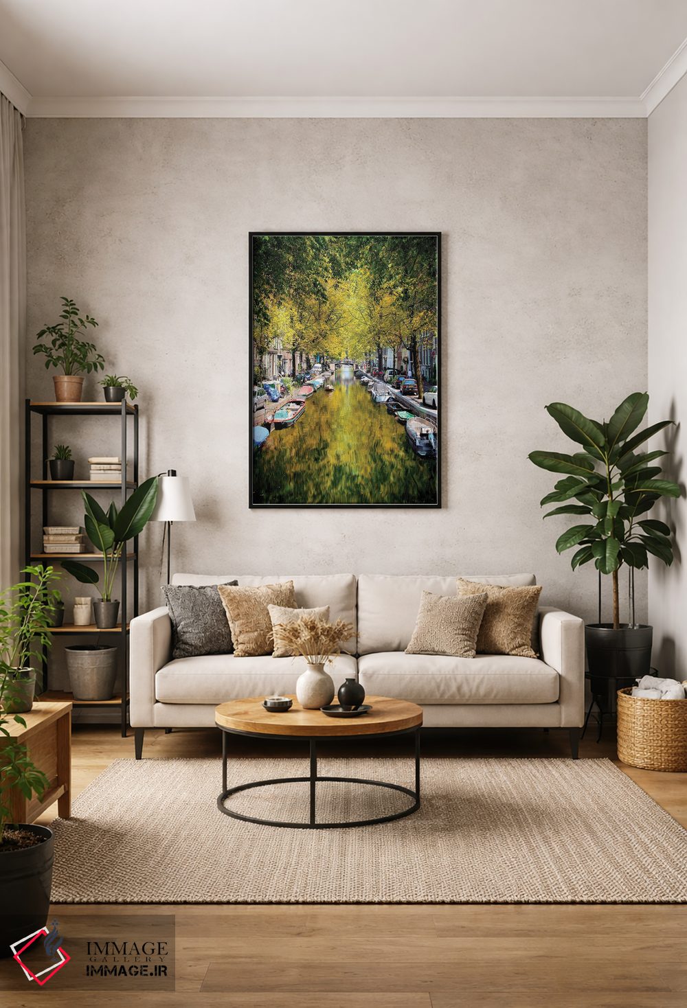 تابلو دکوراتیو لنگر وزنی در تونل درختی، آمستردام اثر فلوریان اولبرشتس - D1B