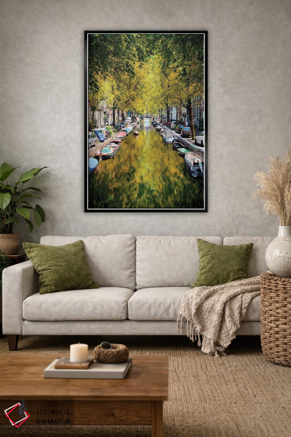 تابلو دکوراتیو لنگر وزنی در تونل درختی، آمستردام اثر فلوریان اولبرشتس - D3B