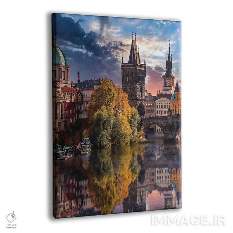 تابلو دکوراتیو پراگ اثر فلوریان اولبرشتس - نمای پرسپکتیو محصول