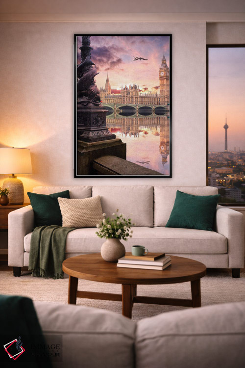 تابلو دکوراتیو زمانی که لندن سخن می گوید اثر فلوریان اولبرشتس - D2B