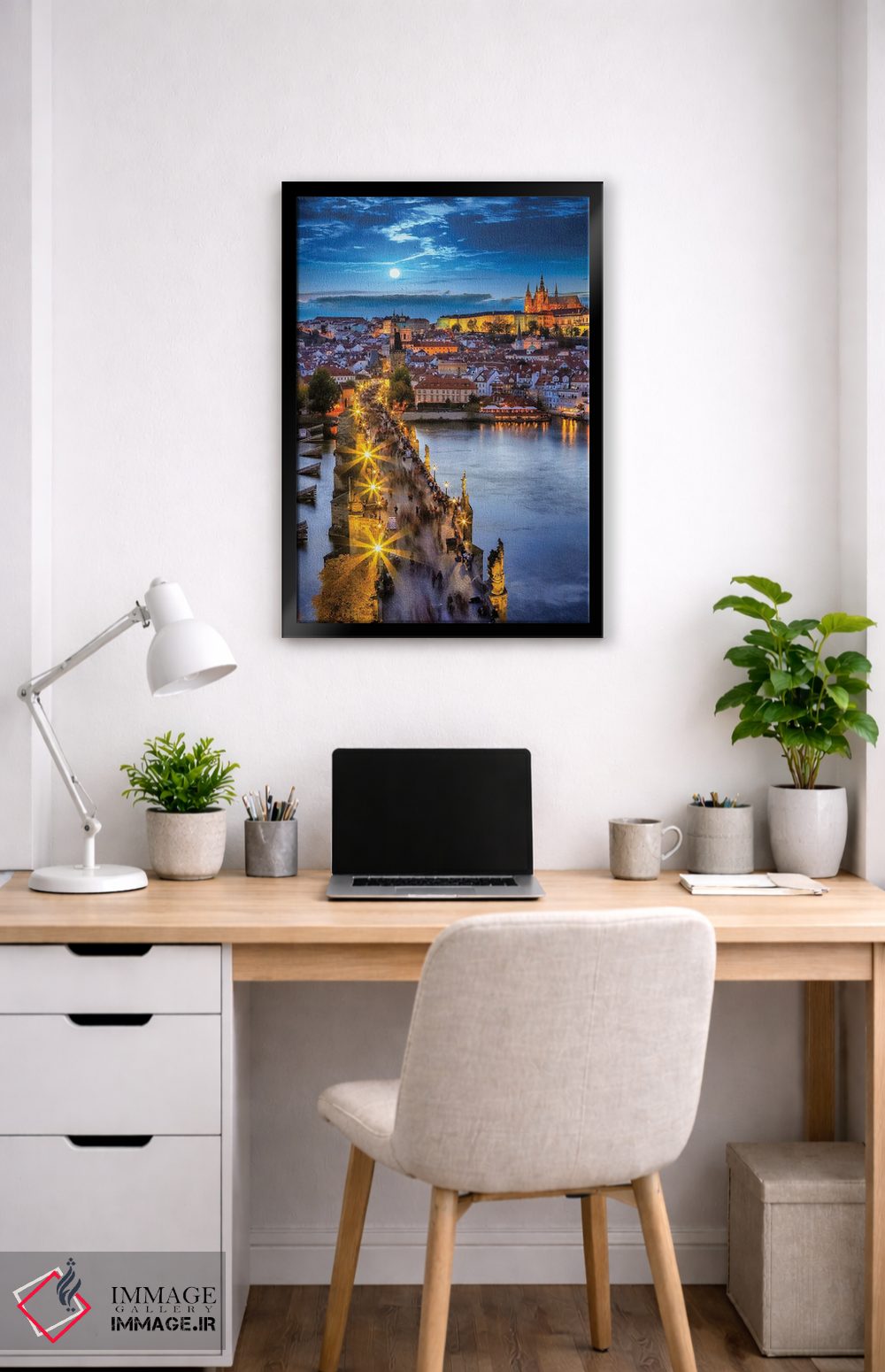 تابلو دکوراتیو شب پراگ اثر فلوریان اولبرشتس - D5B