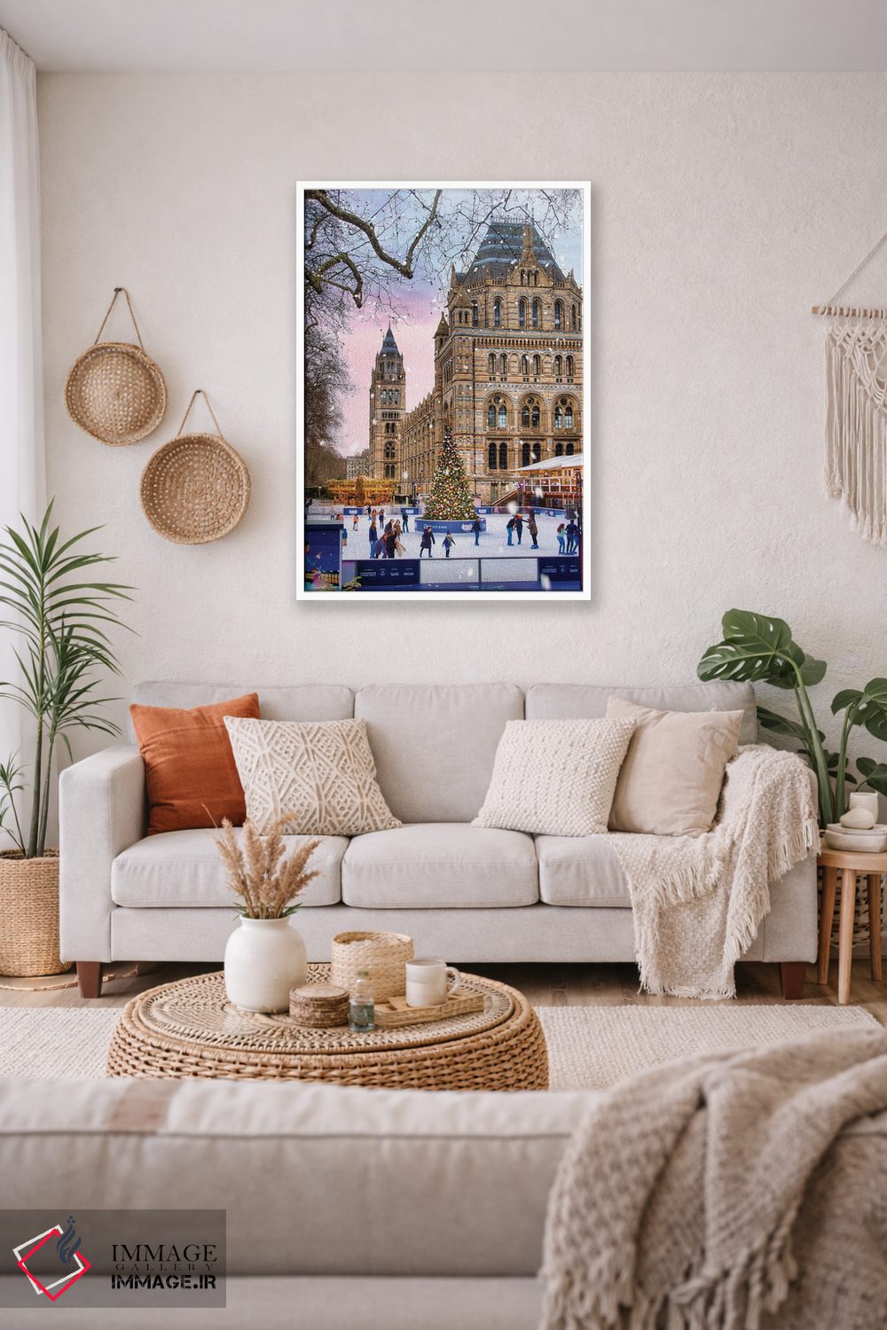 تابلو دکوراتیو زمستان در لندن اثر فلوریان اولبرشتس - D1W