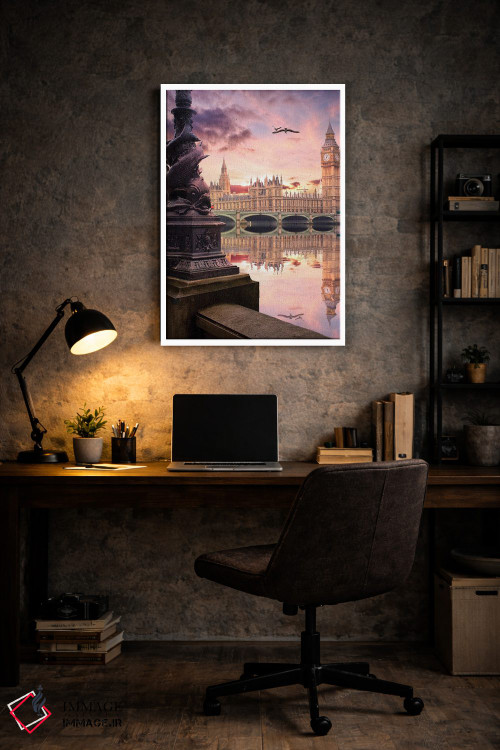 تابلو دکوراتیو زمانی که لندن سخن می گوید اثر فلوریان اولبرشتس - D6W