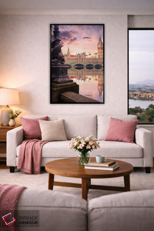 تابلو دکوراتیو زمانی که لندن سخن می گوید اثر فلوریان اولبرشتس - D5B