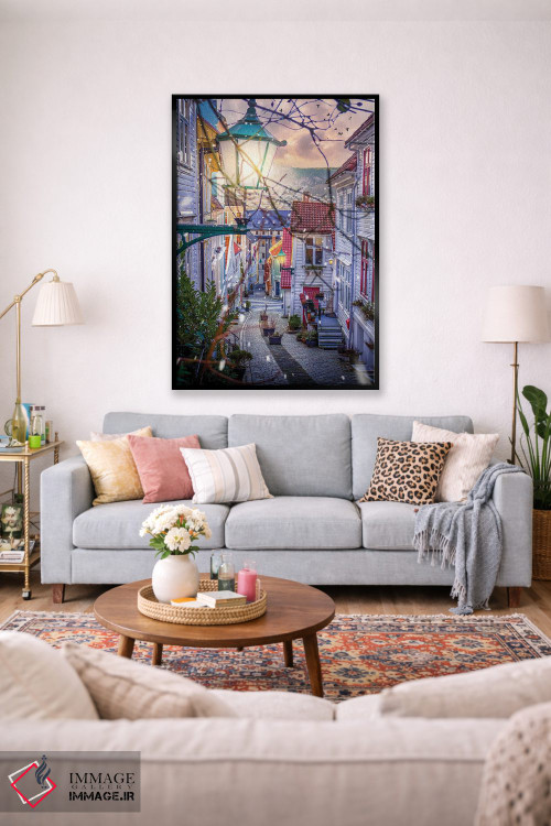 تابلو دکوراتیو برگن، نروژ اثر فلوریان اولبرشتس - D1B