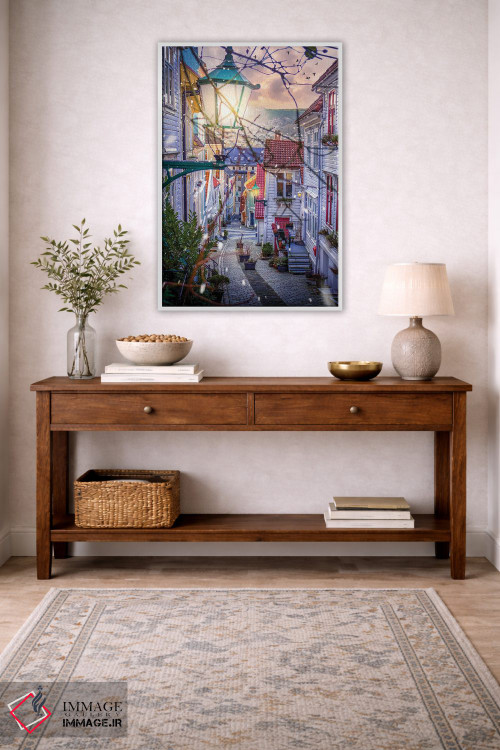 تابلو دکوراتیو برگن، نروژ اثر فلوریان اولبرشتس - D3W