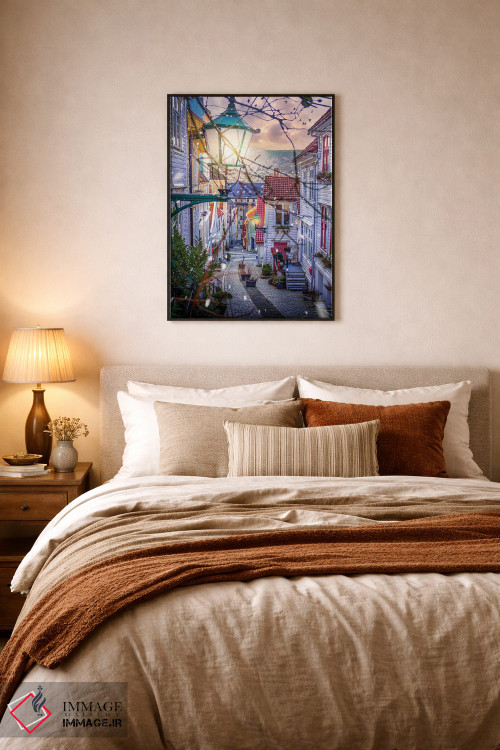 تابلو دکوراتیو برگن، نروژ اثر فلوریان اولبرشتس - D6B