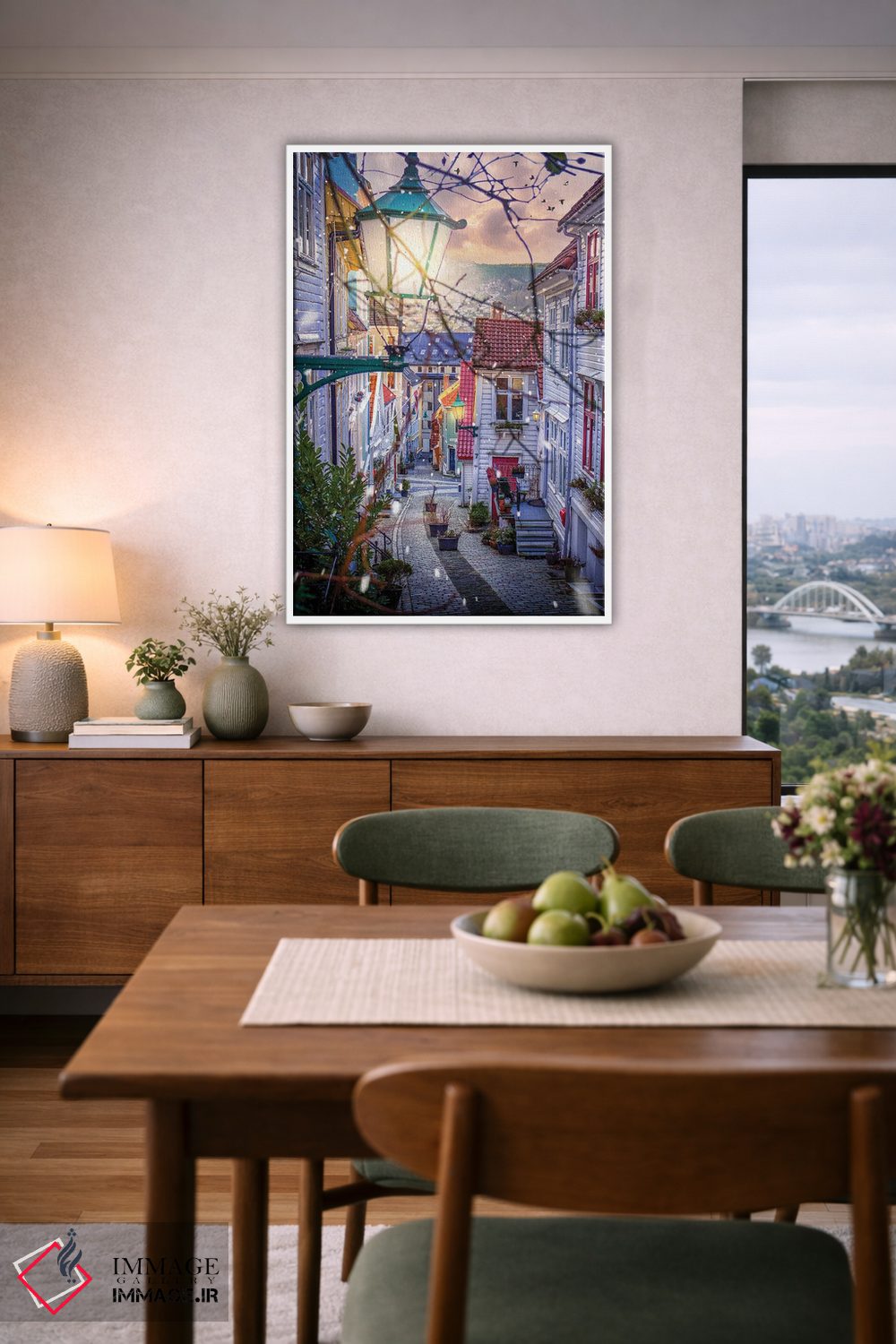 تابلو دکوراتیو برگن، نروژ اثر فلوریان اولبرشتس - D5W