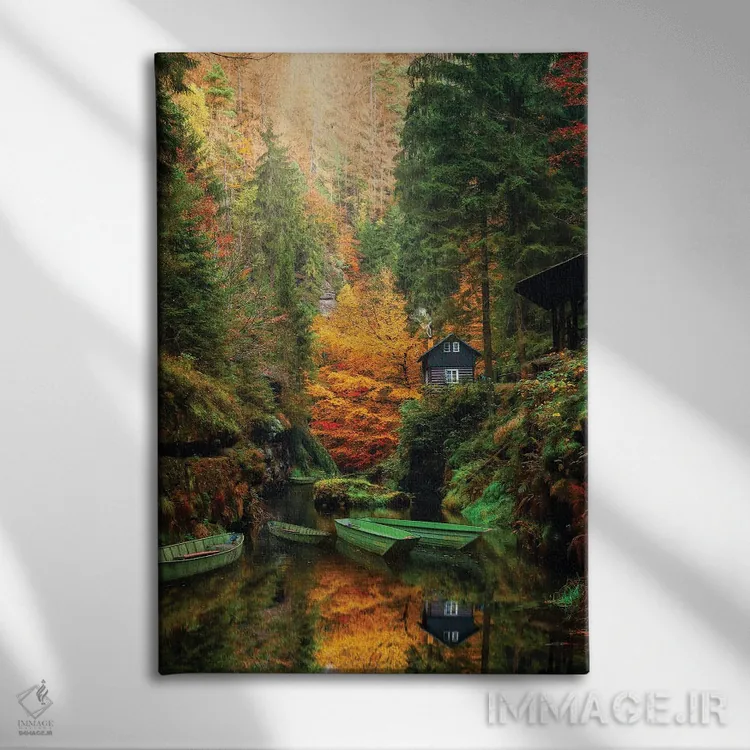 تابلو دکوراتیو سوئیس بوهمی اثر فلوریان اولبرشتس - نمای روبهرو روی دیوار