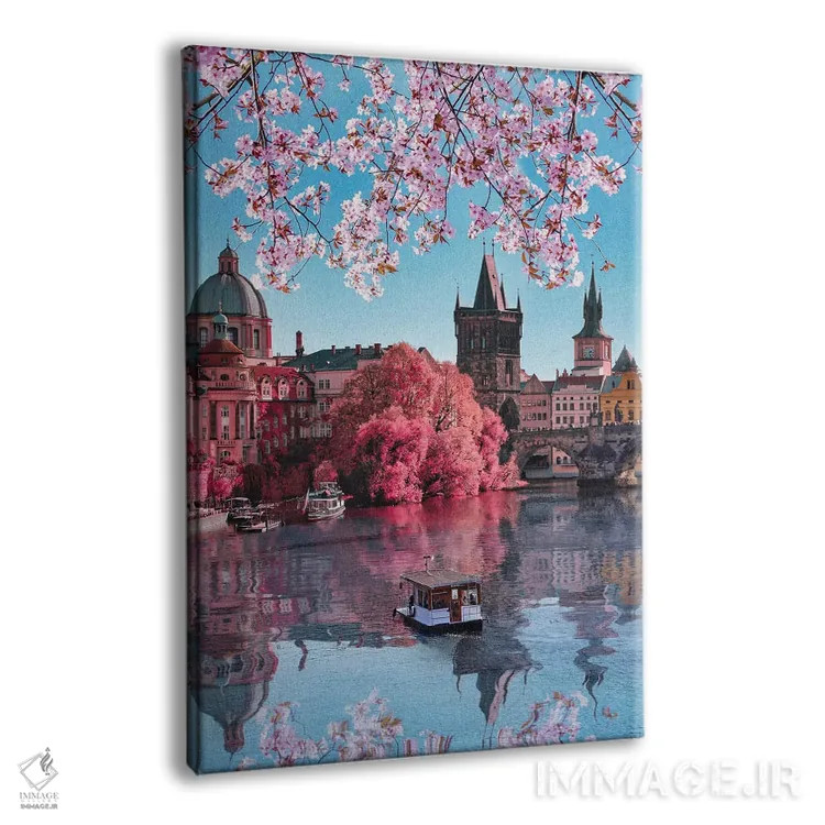 تابلو دکوراتیو بهار در پراگ اثر فلوریان اولبرشتس - نمای پرسپکتیو محصول