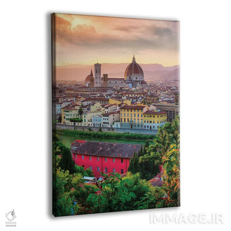 تابلو دکوراتیو پرتره فلورانس، ایتالیا اثر فلوریان اولبرشتس - نمای پرسپکتیو محصول