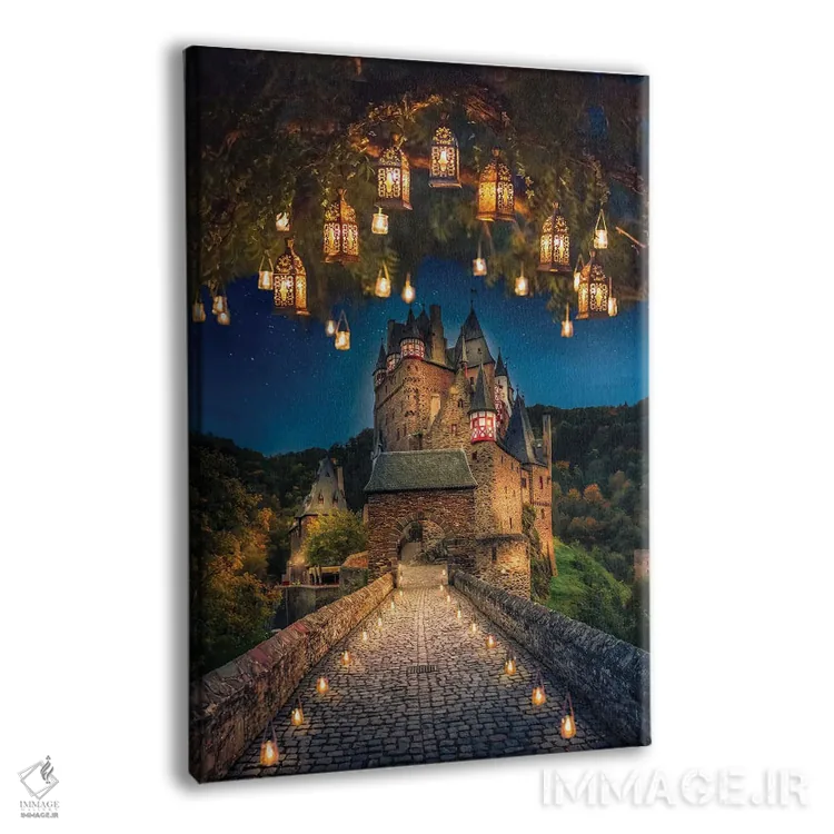 تابلو دکوراتیو پرتره قلعه البرتز اثر فلوریان اولبرشتس - نمای پرسپکتیو محصول