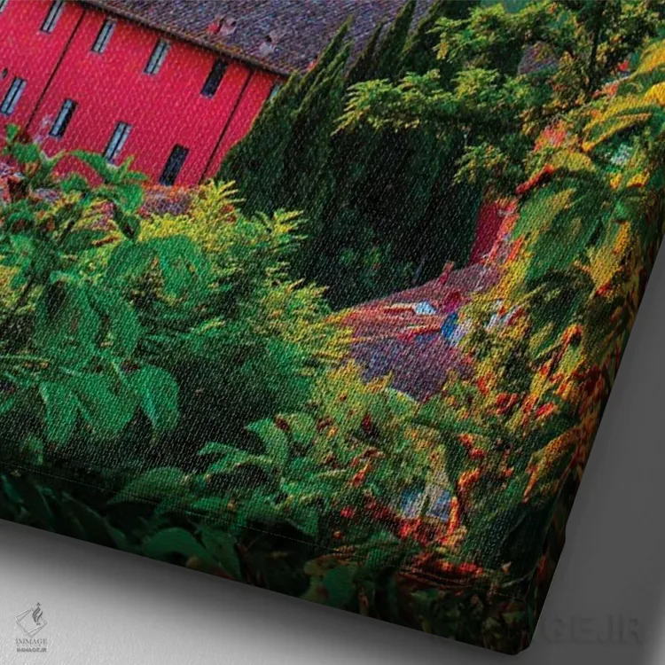 تابلو دکوراتیو پرتره فلورانس، ایتالیا اثر فلوریان اولبرشتس - نمای نزدیک بافت بوم