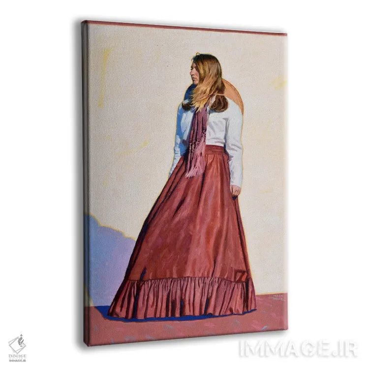 تابلو دکوراتیو رز دشتی اثر فرانک اورداز - نمای پرسپکتیو محصول