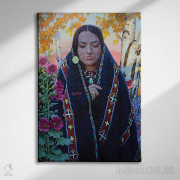 تابلو دکوراتیو به سوی گرگ ومیش اثر فرانک اورداز - نمای روبهرو روی دیوار