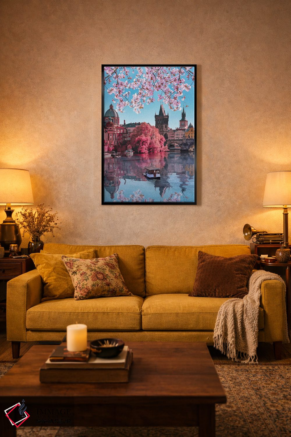 تابلو دکوراتیو بهار در پراگ اثر فلوریان اولبرشتس - D3B