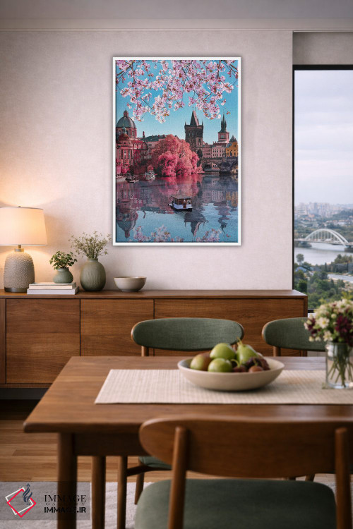 تابلو دکوراتیو بهار در پراگ اثر فلوریان اولبرشتس - D6W
