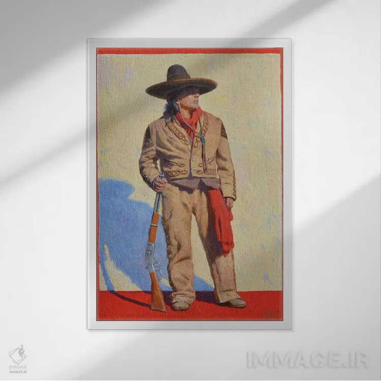 تابلو دکوراتیو واکویرو اثر فرانک اورداز - نمای قابدار سفید