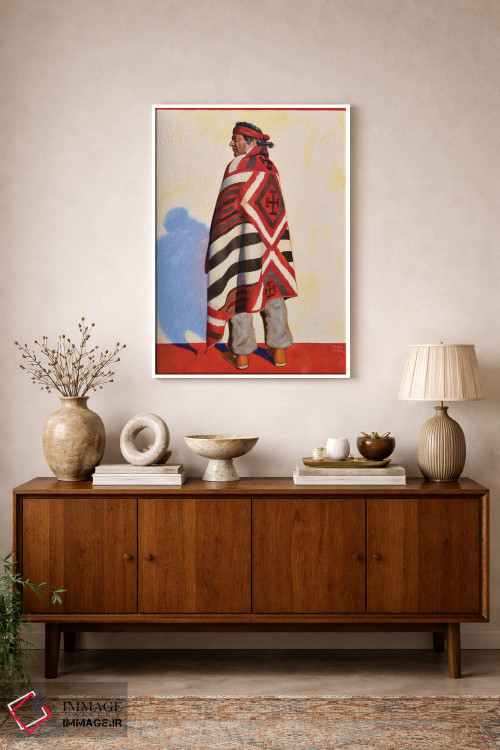 تابلو دکوراتیو رئیس ناواهو اثر فرانک اورداز - D1W