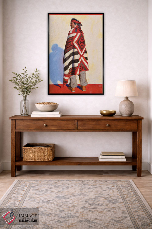 تابلو دکوراتیو رئیس ناواهو اثر فرانک اورداز - D4B