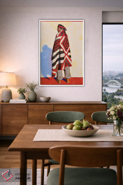 تابلو دکوراتیو رئیس ناواهو اثر فرانک اورداز - D5W