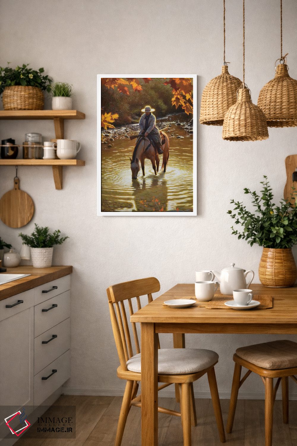 تابلو دکوراتیو بهاری در پاییز اثر فرانک اورداز - D3W