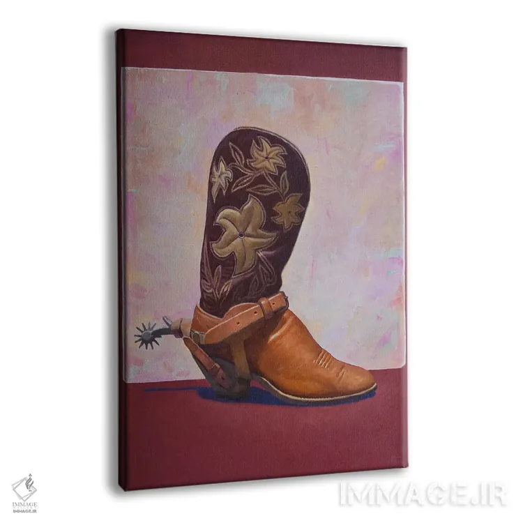 تابلو دکوراتیو چکمه و مهمیز اثر فرانک اورداز - نمای پرسپکتیو محصول