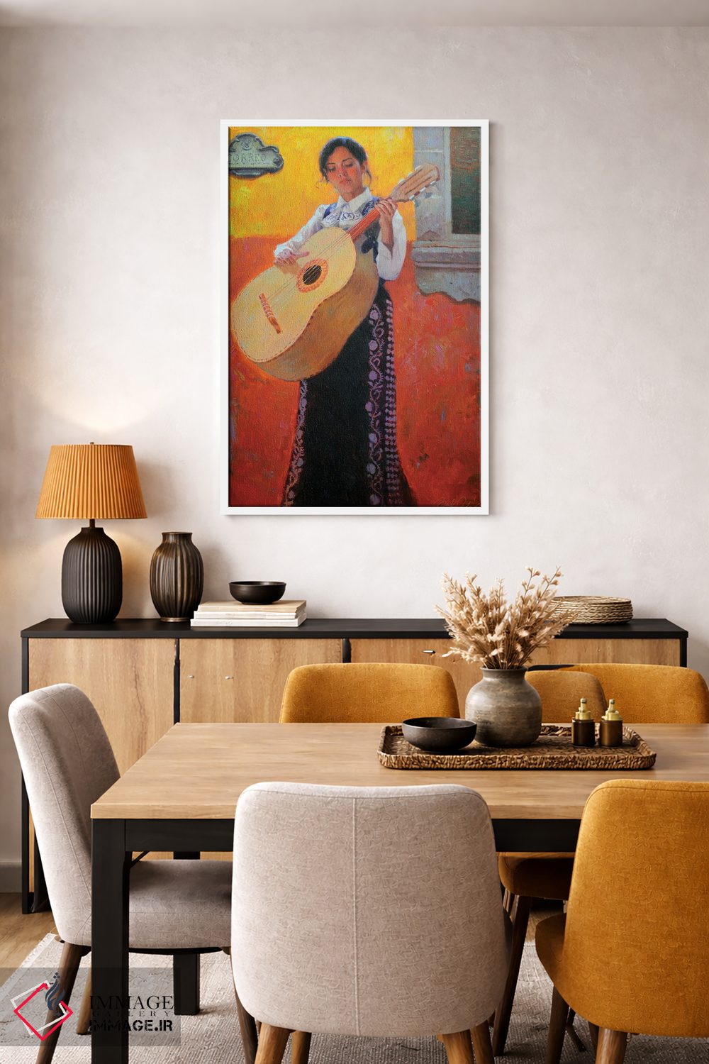 تابلو دکوراتیو من به روستا می روم اثر فرانک اورداز - D5W