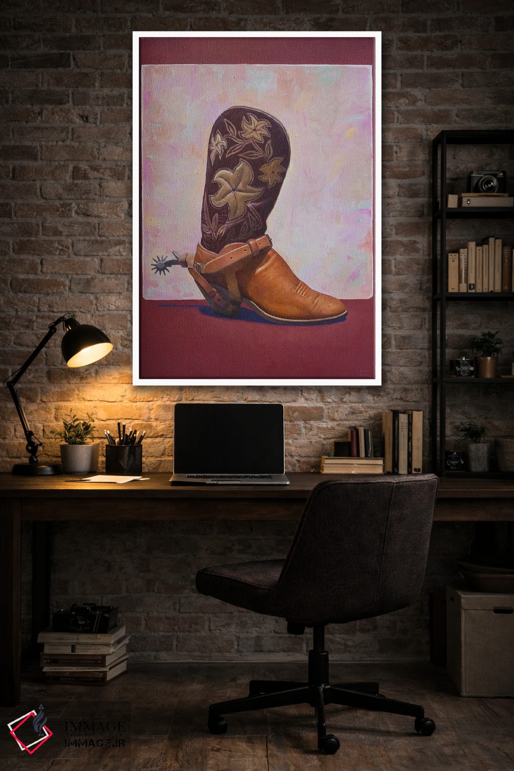 تابلو دکوراتیو چکمه و مهمیز اثر فرانک اورداز - D3W